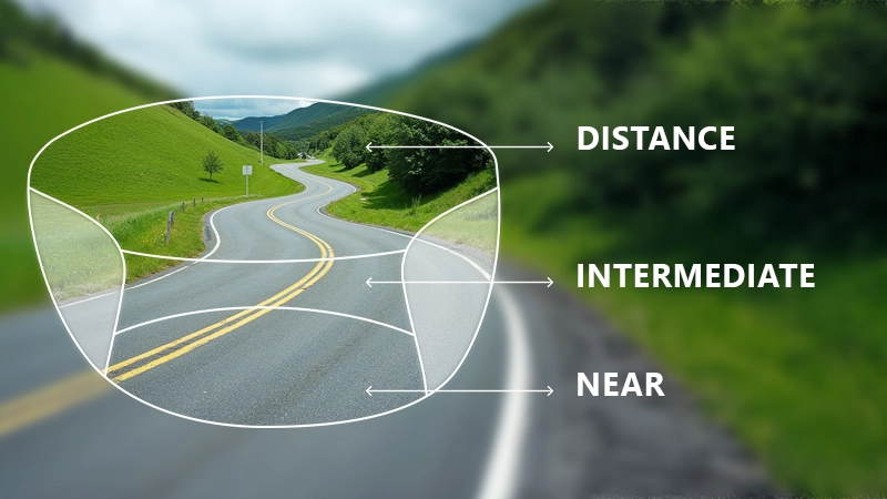 Progressive or Varifocal Lenses