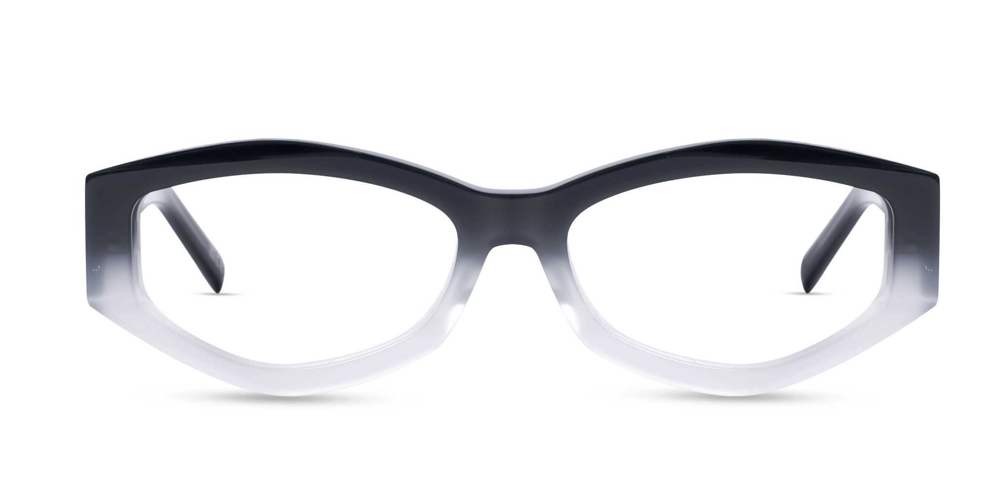 Smoke Grey Ombre Geometric Glasses Smoke Grey Ombre Geometric Glasses