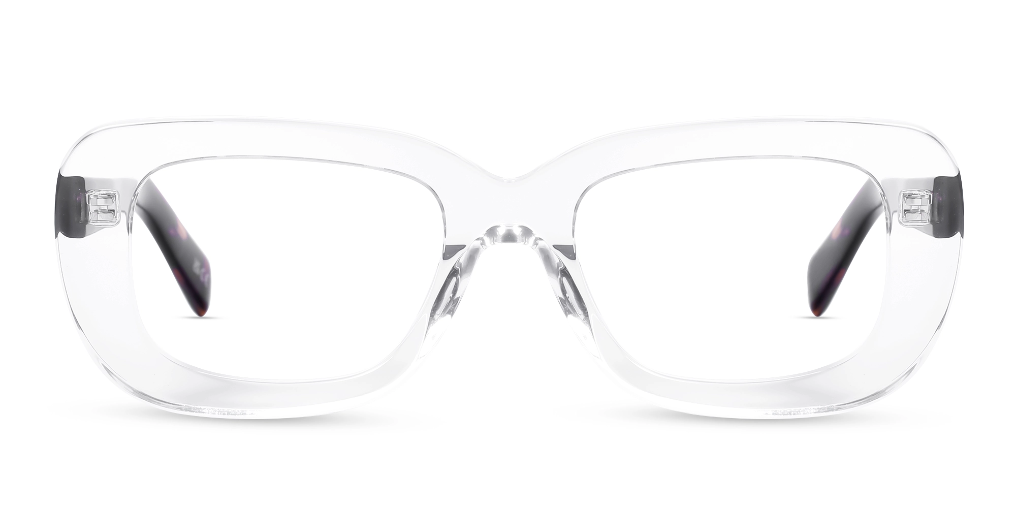 Crystal Clear Oversized Full-Rim Glasses Crystal Clear Oversized Full-Rim Glasses