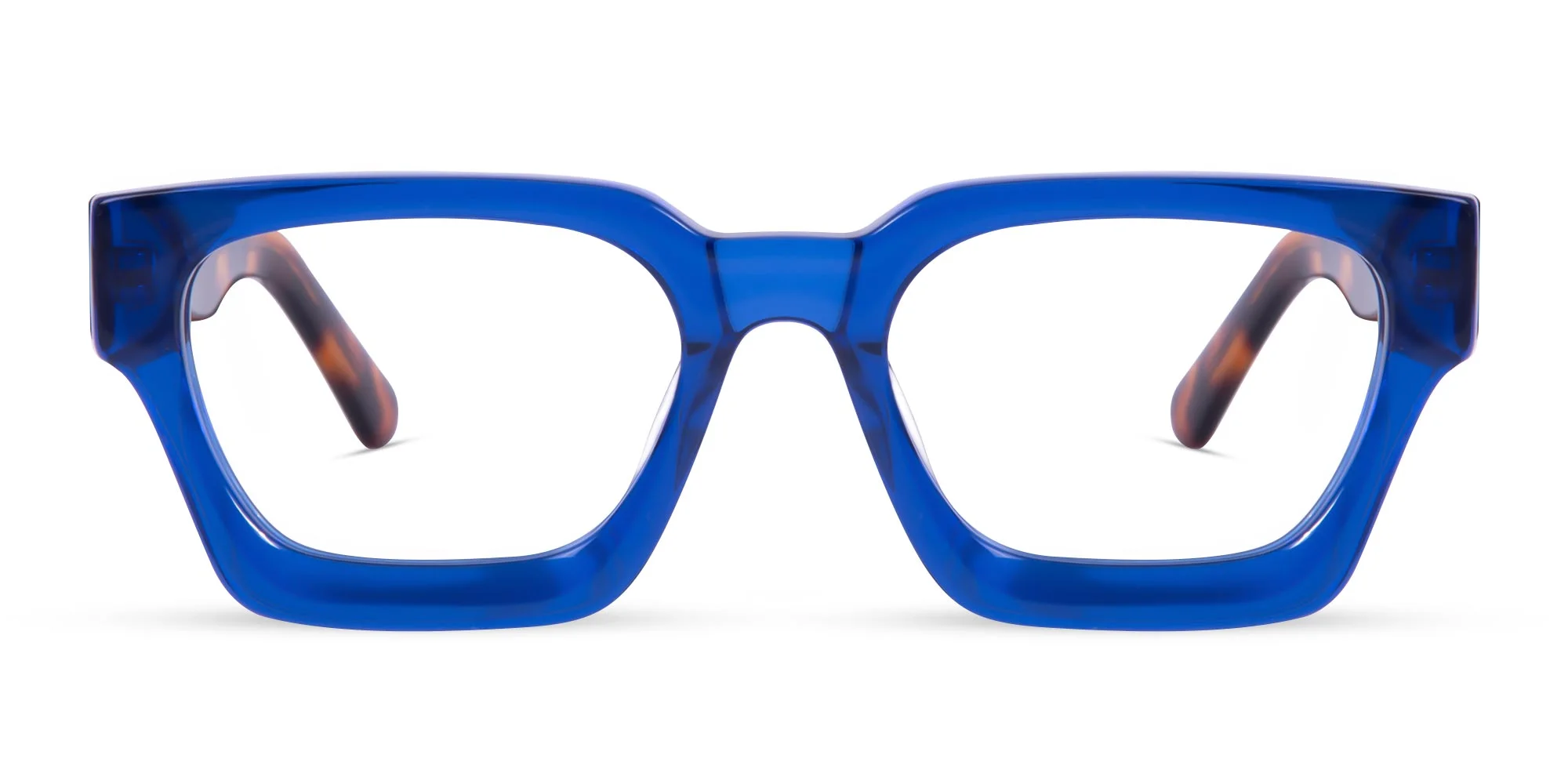 Blue Square Frame Glasses-1 Blue Square Frame Glasses-1