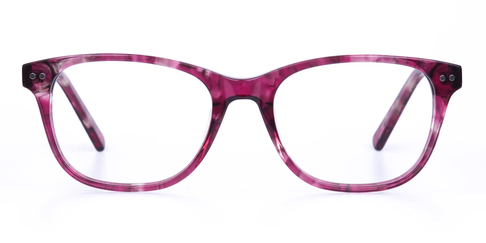 Rose Pink Marble Acetate Rectangular Glasses-2 Rose Pink Marble Acetate Rectangular Glasses-2