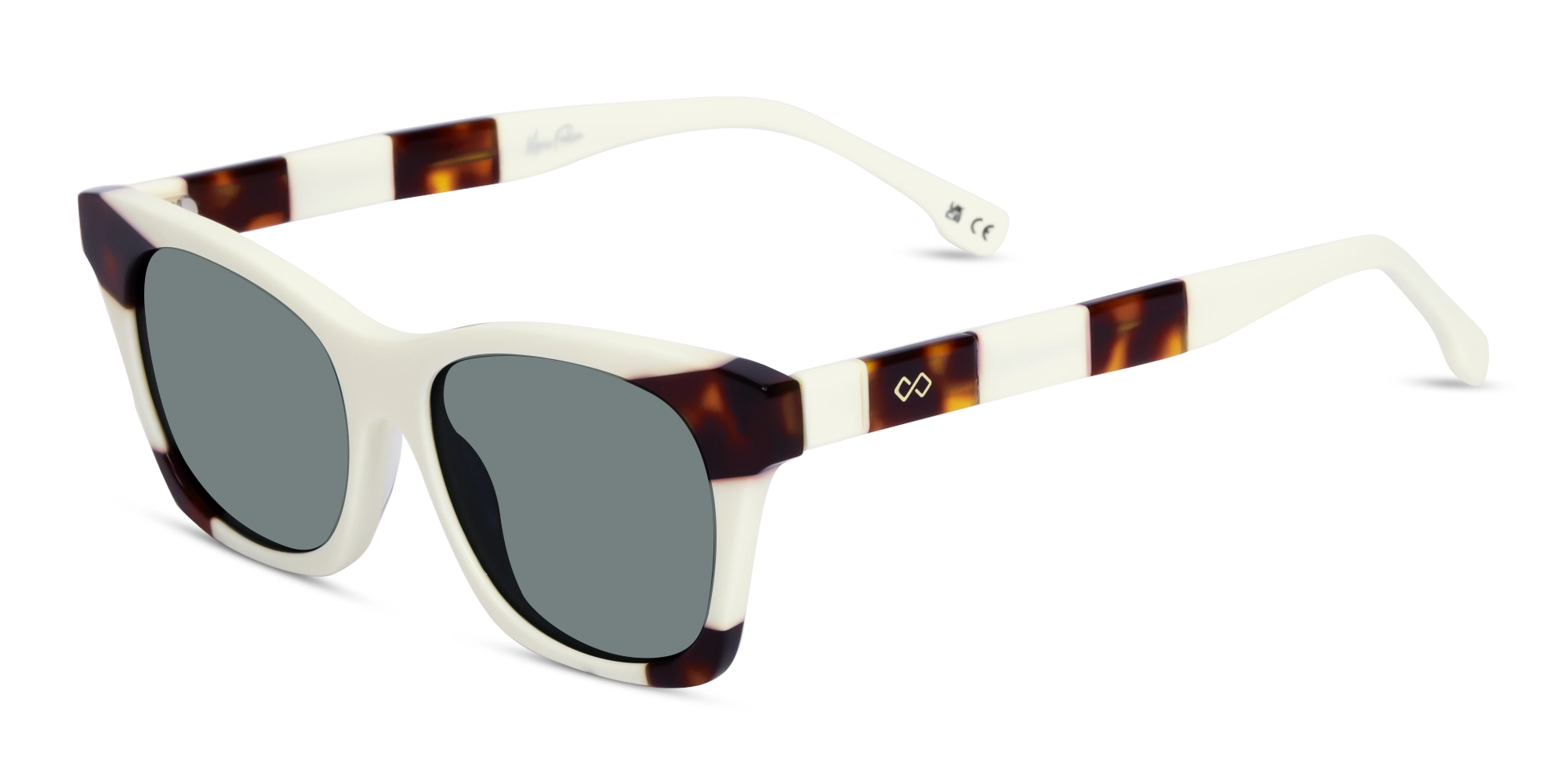 White & Tortoise Square Cat-Eye Sunglasses 3 White & Tortoise Square Cat-Eye Sunglasses 3
