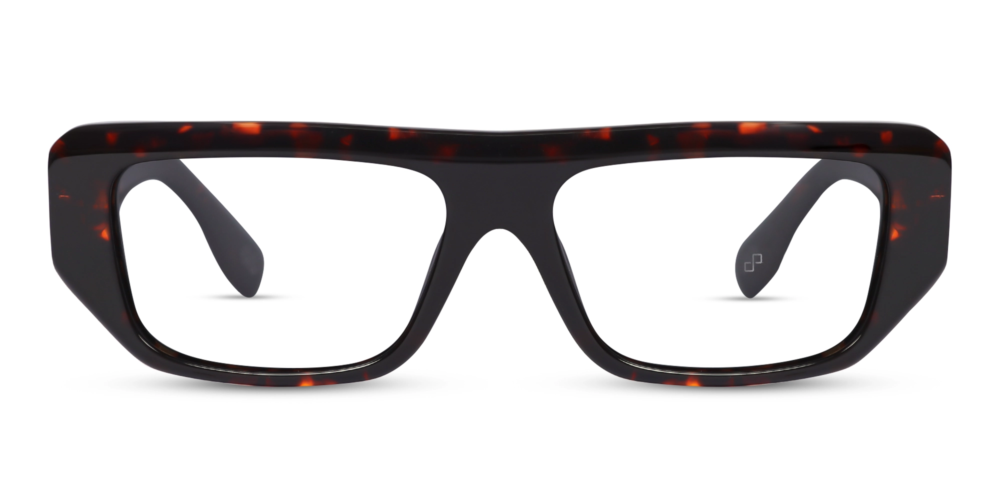 Dark Tortoise Flat Top Rectangle Glasses Dark Tortoise Flat Top Rectangle Glasses
