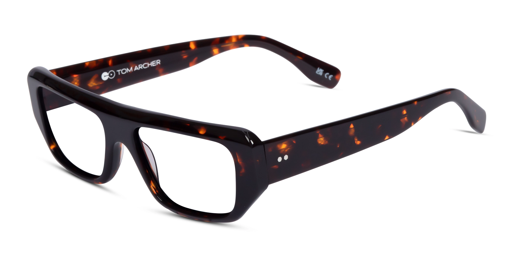 Dark Tortoise Flat Top Rectangle Glasses Dark Tortoise Flat Top Rectangle Glasses