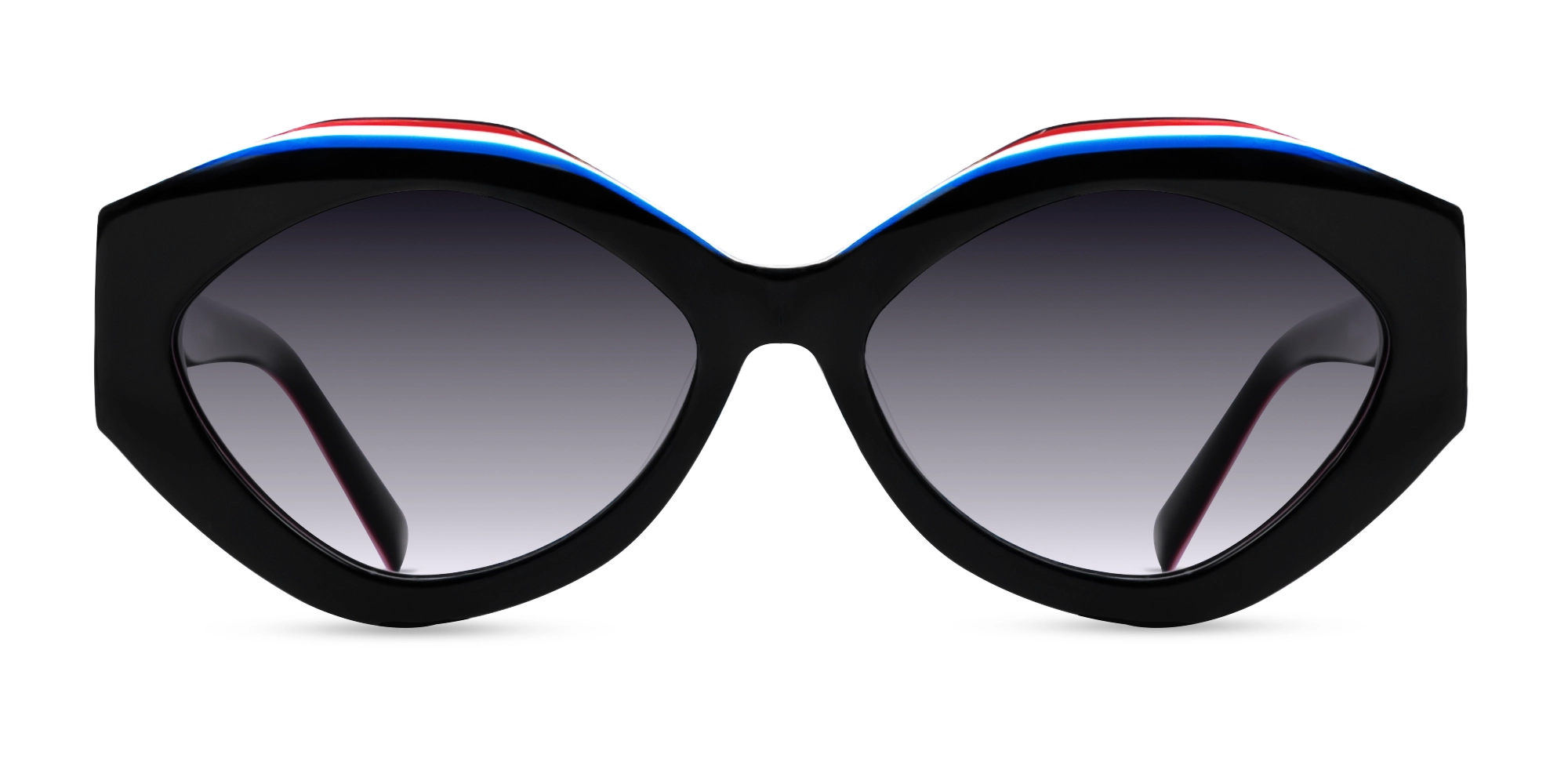 Large Cat-Eye Frame With Grey Gradient Tint-1 Large Cat-Eye Frame With Grey Gradient Tint-1