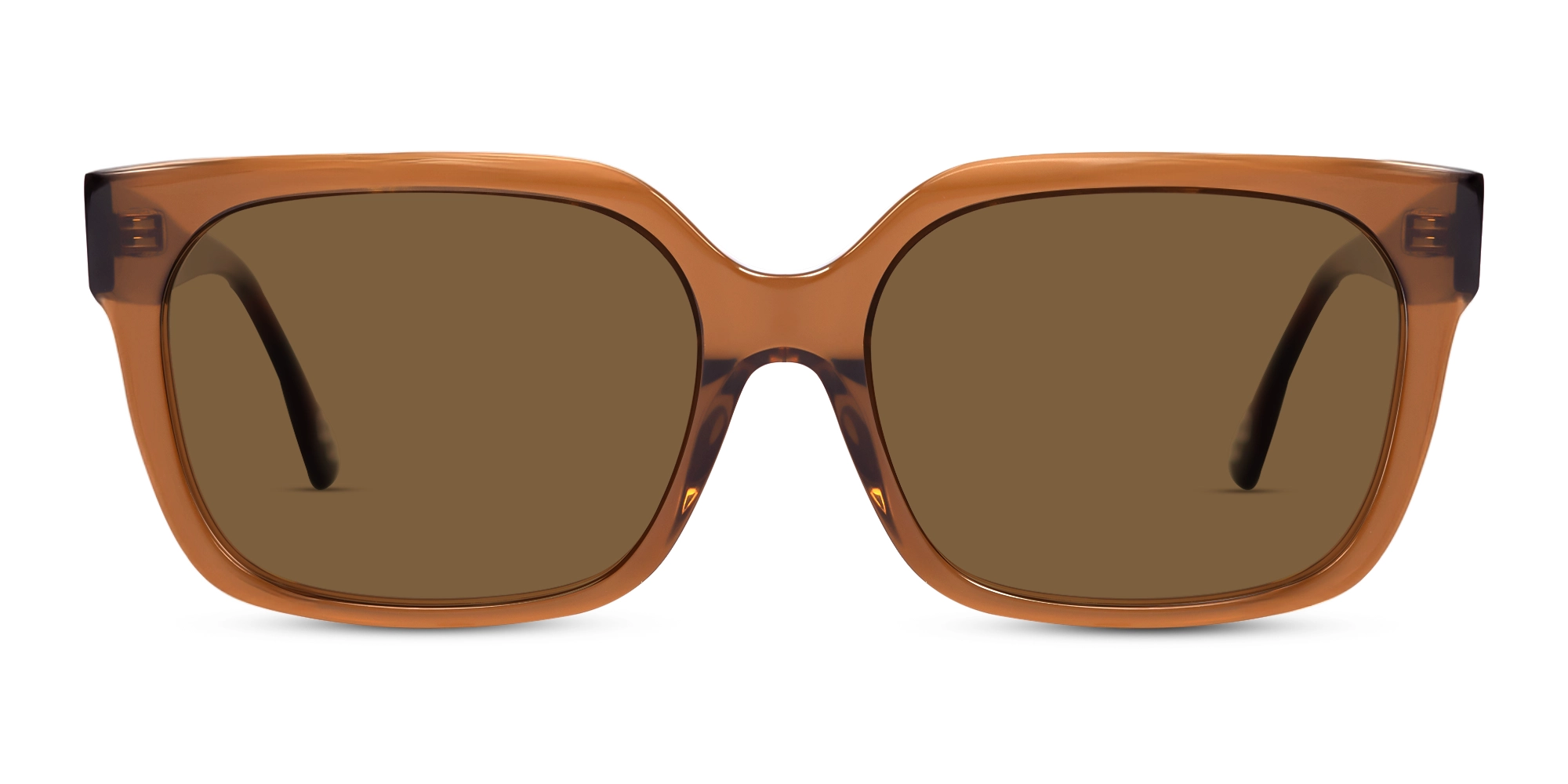 Square Acetate Frame With Brown Tint Sunglasses Square Acetate Frame With Brown Tint Sunglasses