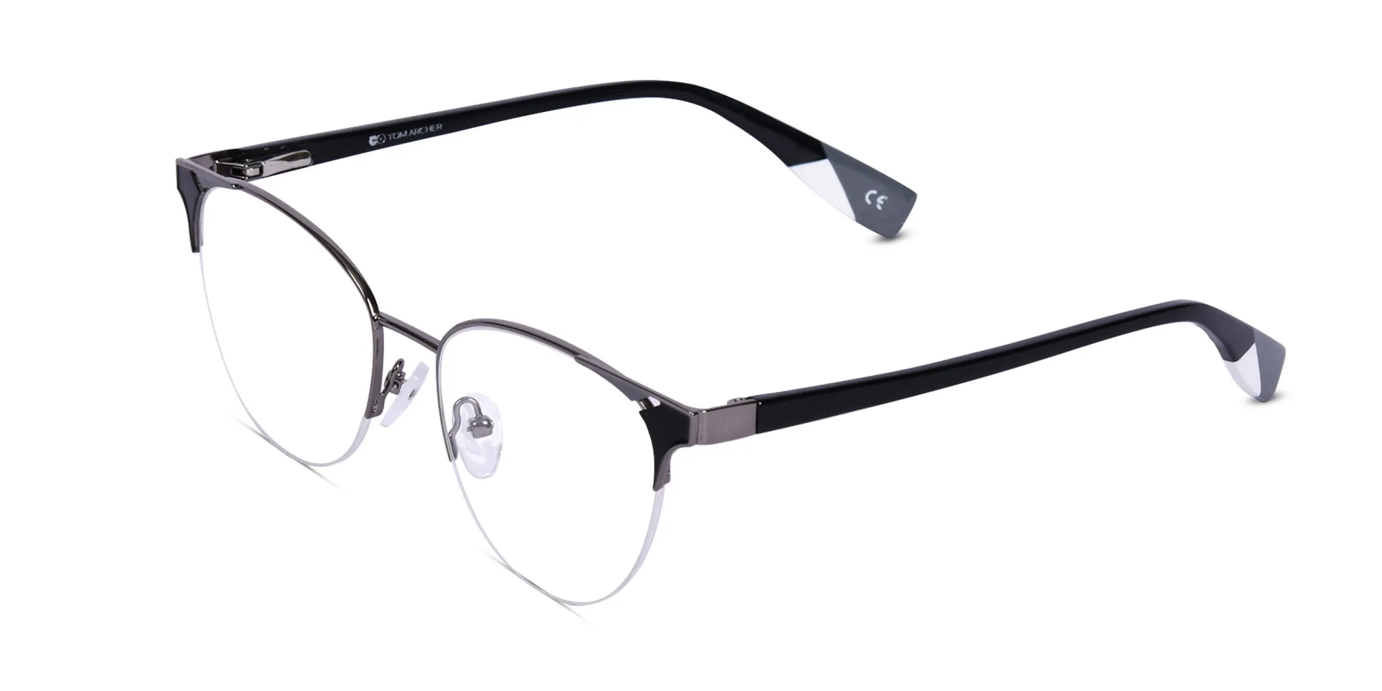 Half Rim Metal Glasses-2 Half Rim Metal Glasses-2