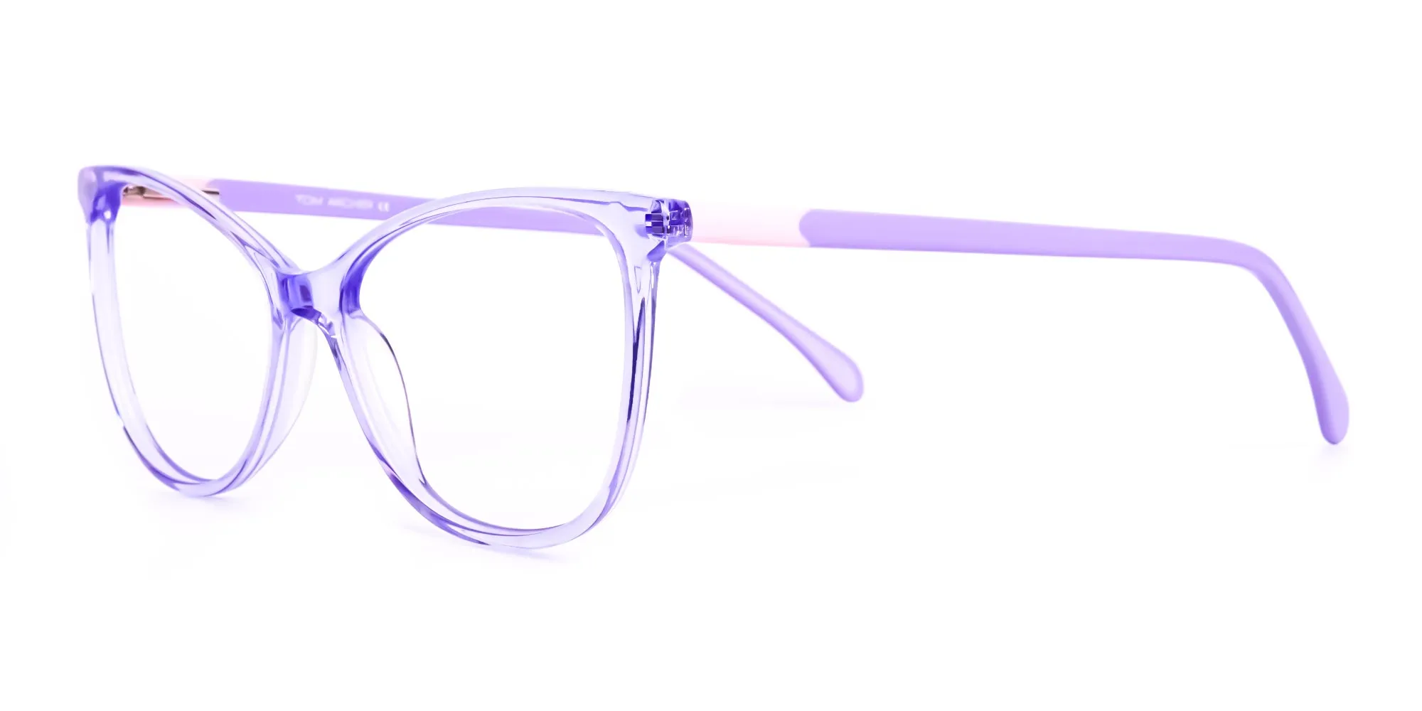 Crystal Pastel Purple Cat eye Glasses Frames-2 Crystal Pastel Purple Cat eye Glasses Frames-2