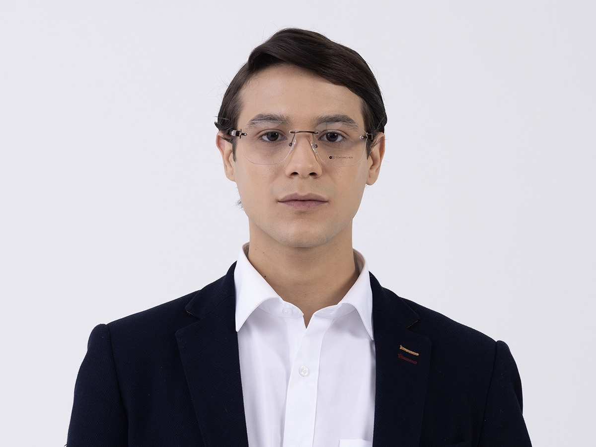 Rectangle Rimless Prescription Glasses 41