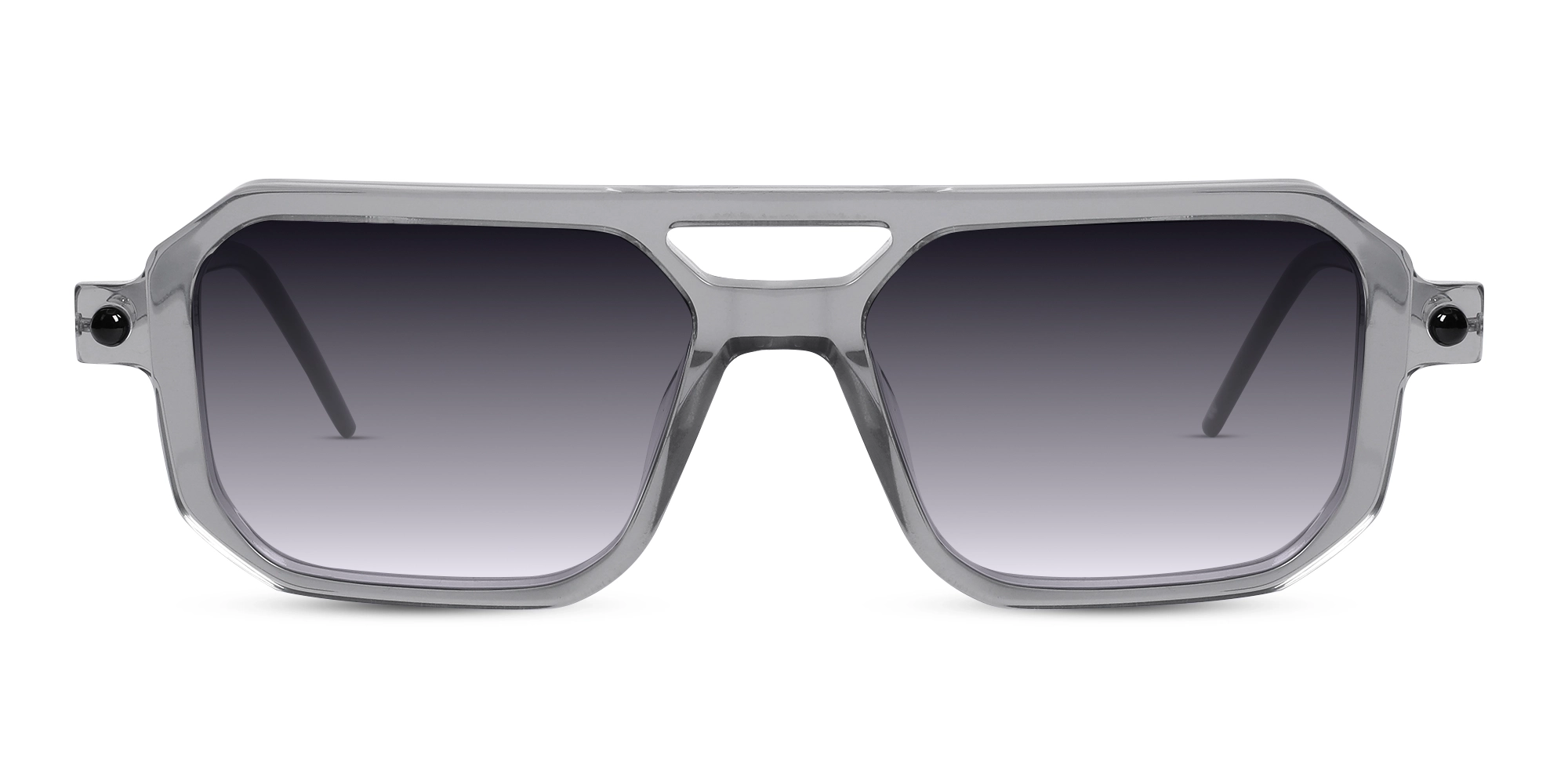 Rectangle Grey Gradient Tint Sunglasses-1 Rectangle Grey Gradient Tint Sunglasses-1
