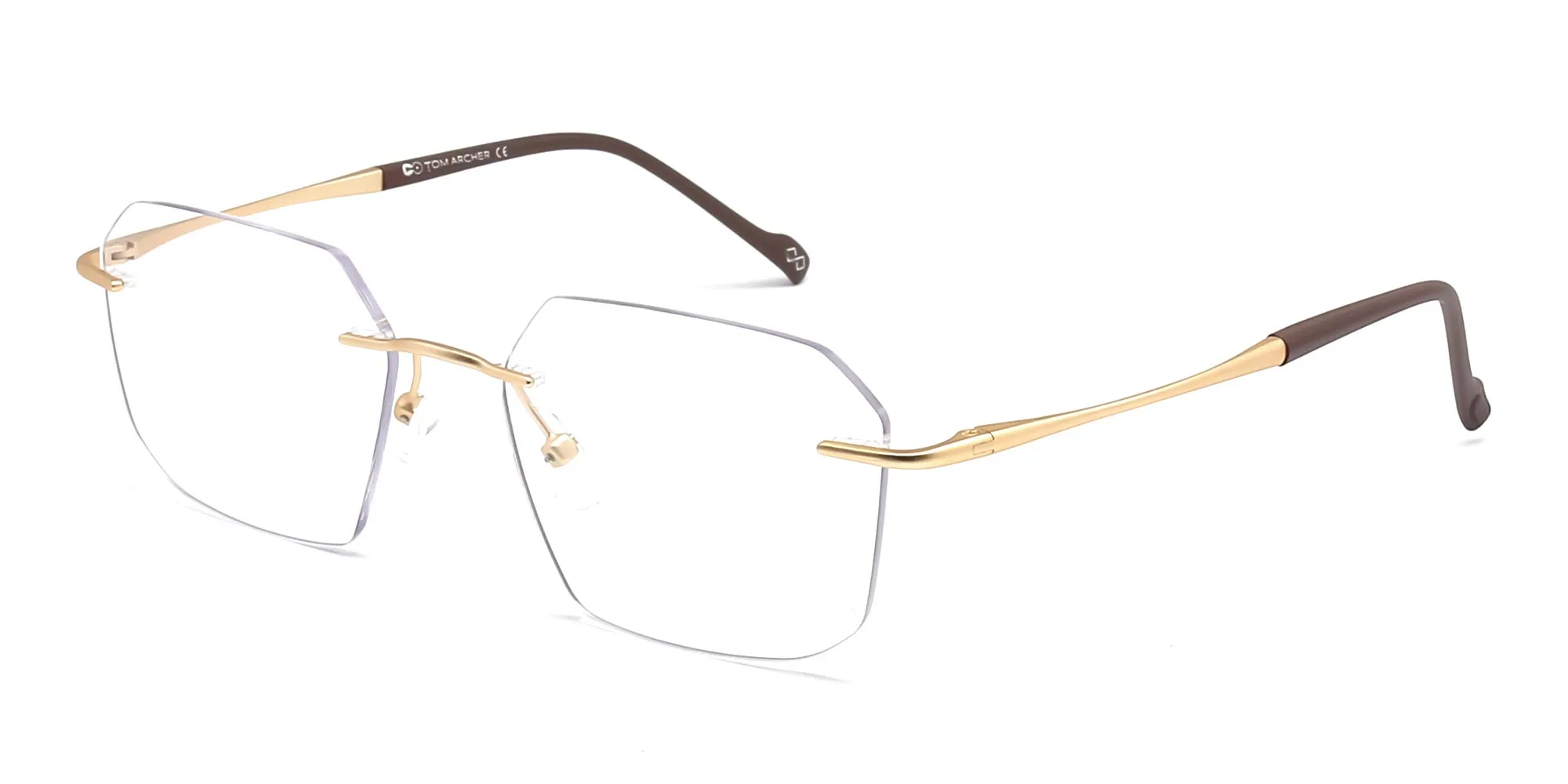 gold rimless glasses-2 gold rimless glasses-2