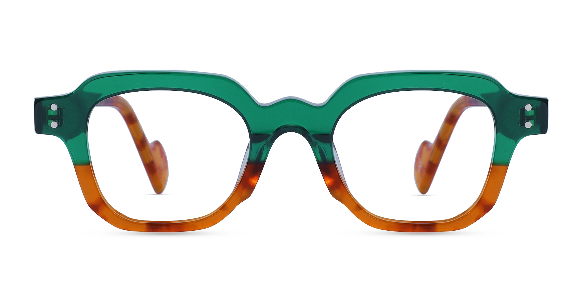 Emerald Green & Honey Tortoise Eyeglasses-1 Emerald Green & Honey Tortoise Eyeglasses-1
