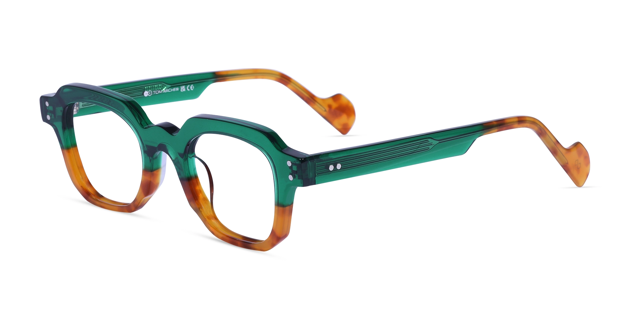Emerald Green & Honey Tortoise Eyeglasses-3 Emerald Green & Honey Tortoise Eyeglasses-3