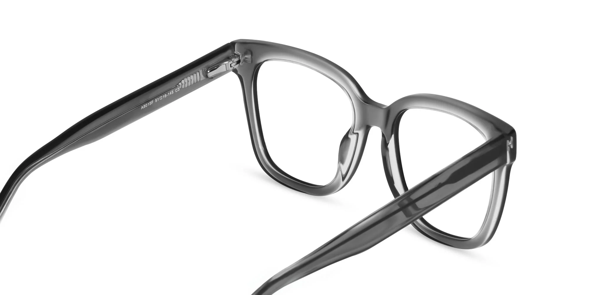 Crystal grey Square Frame eyeglasses-5