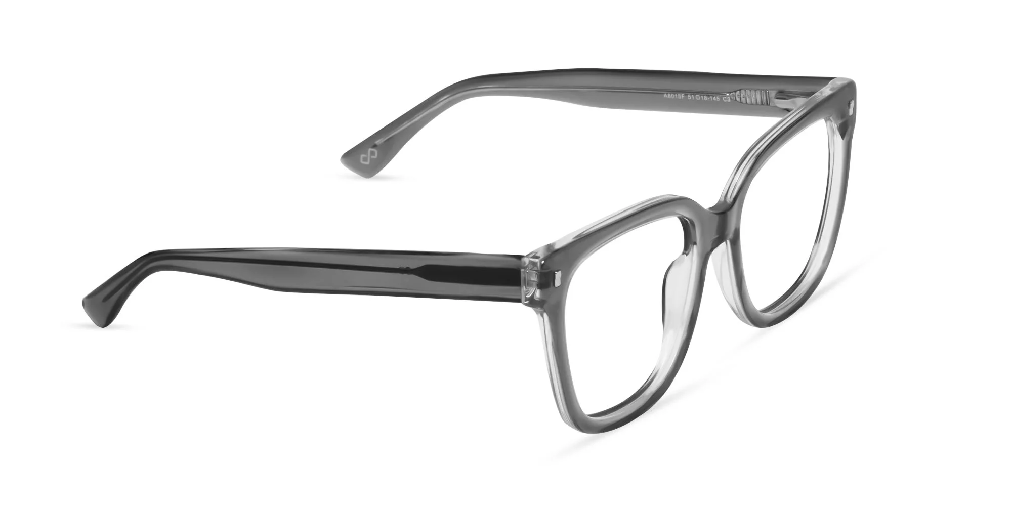 Crystal grey Square Frame eyeglasses-2