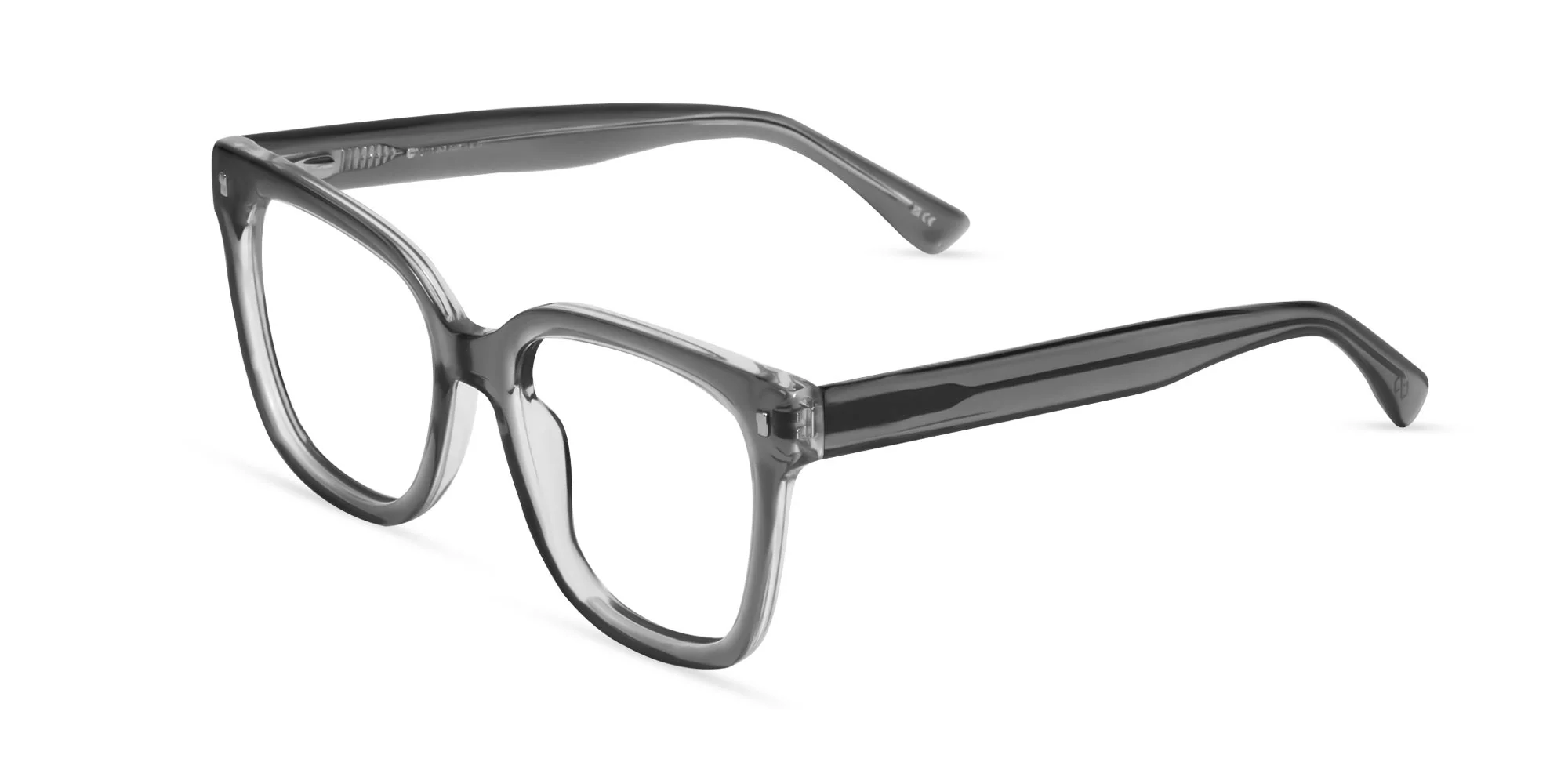 Crystal grey Square Frame eyeglasses-3 Crystal grey Square Frame eyeglasses-3