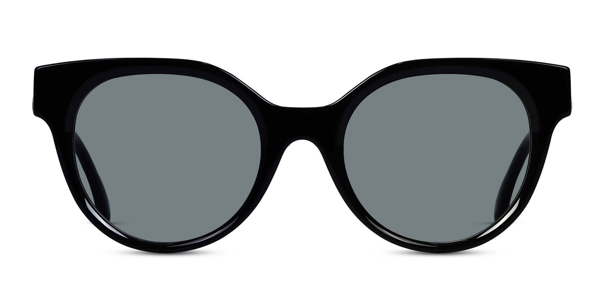 Black Round Frame With Dark Grey Tint Sunglasses Black Round Frame With Dark Grey Tint Sunglasses