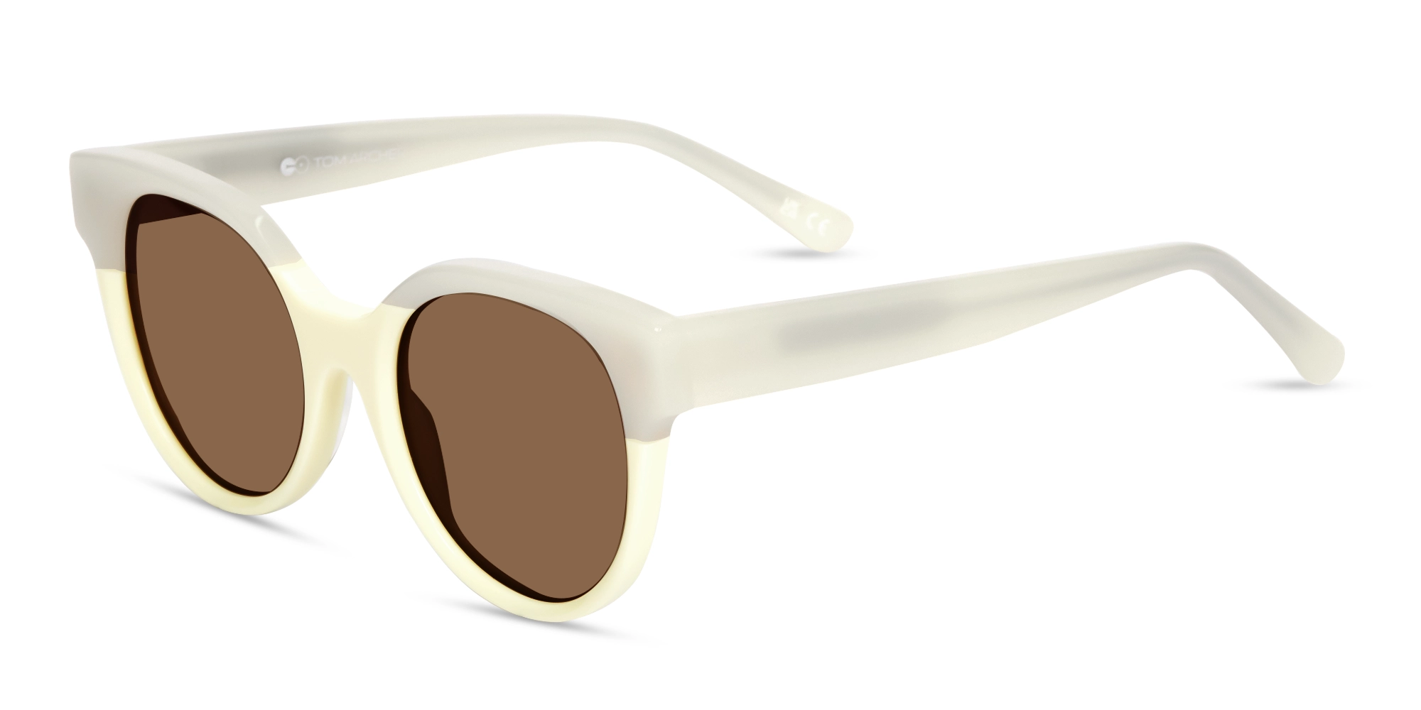 Round Acetate Dark Brown Tint Sunglasses Round Acetate Dark Brown Tint Sunglasses