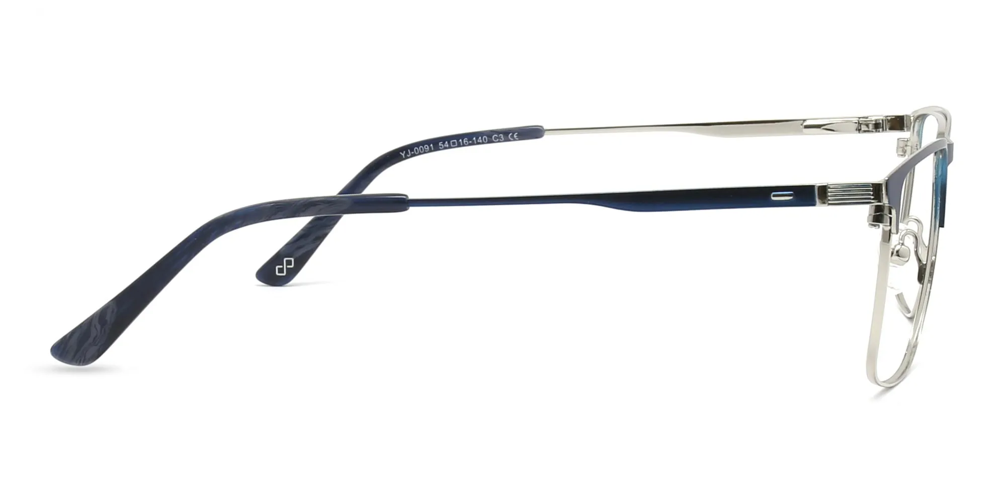 Blue Metal Eyeglass Frames-2