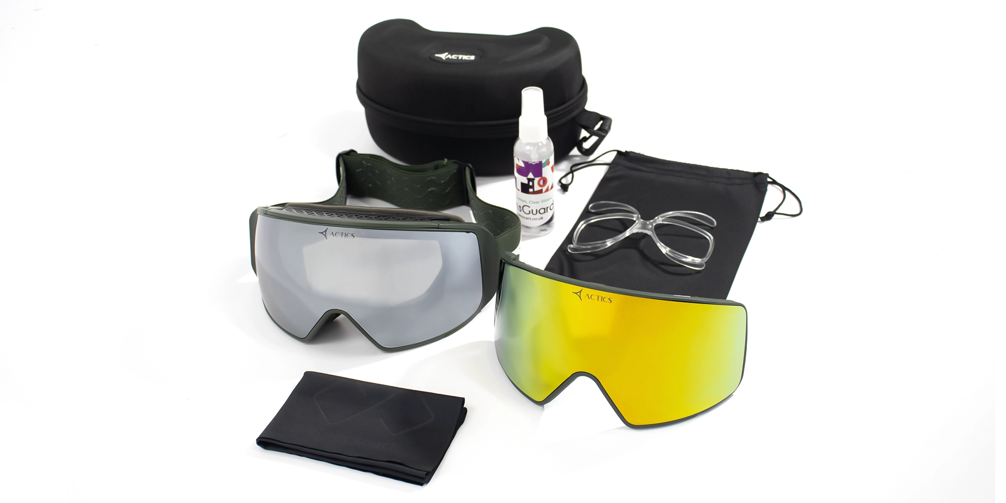 Military Green Ski Goggles. - 5