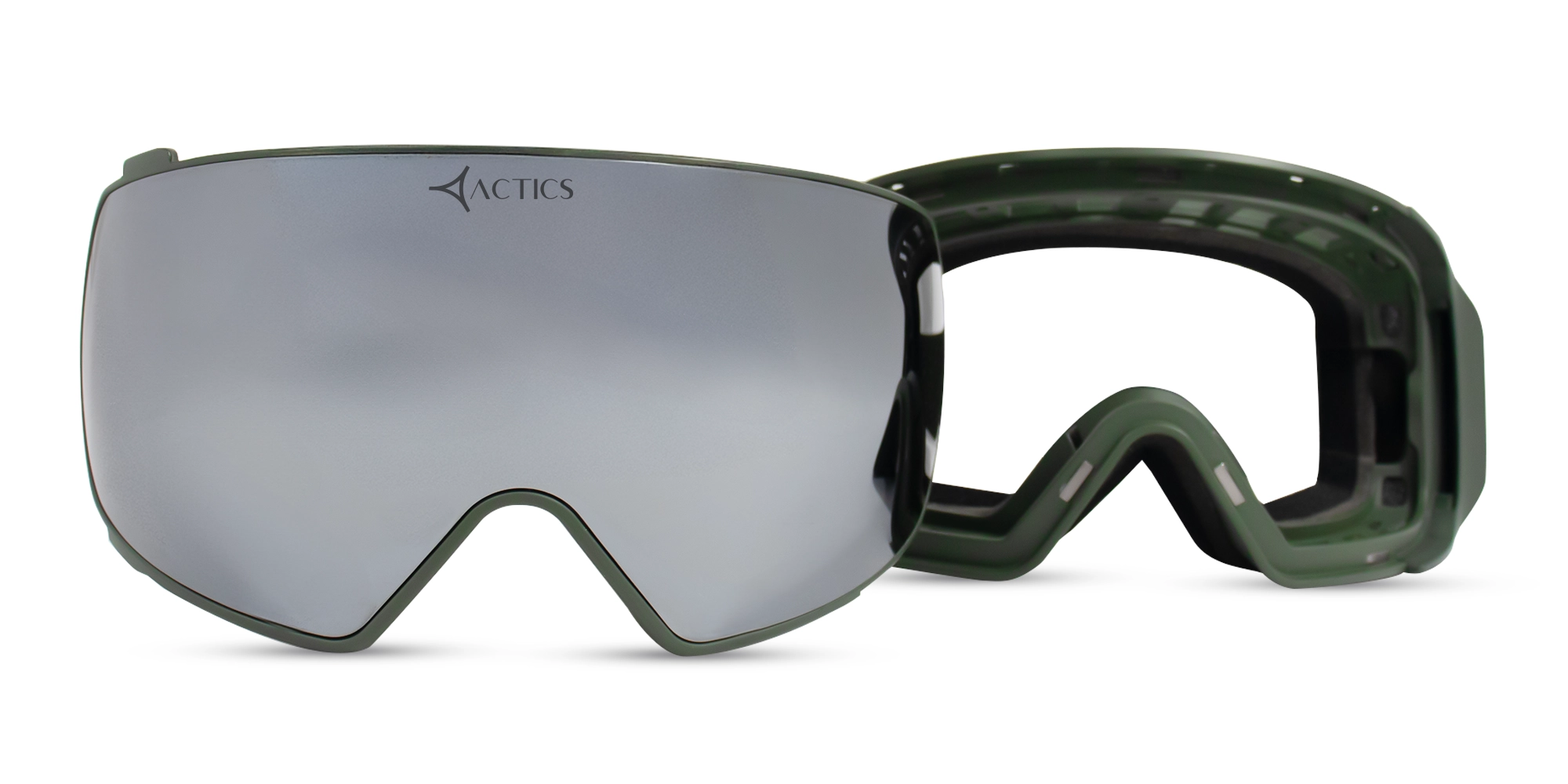 Military Green Ski Goggles - 3