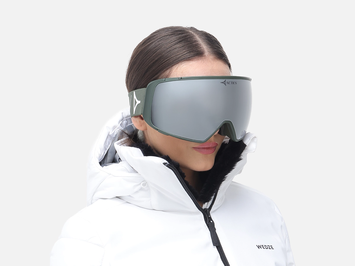 Military Green Ski Goggles - 52