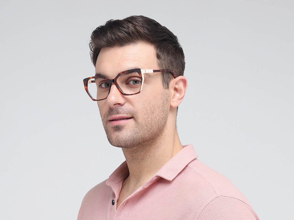 Honey Tortoise Beige Glasses-43