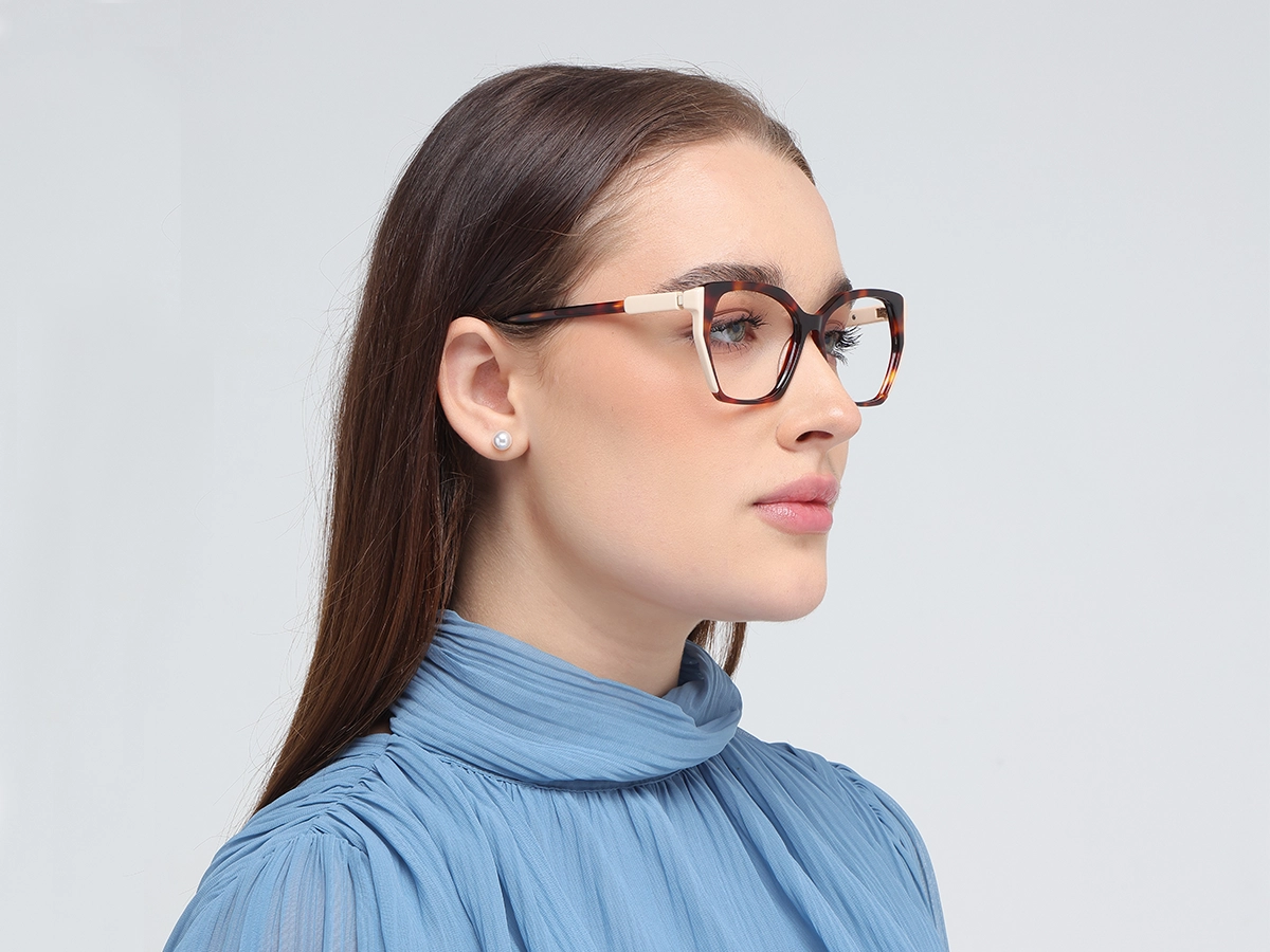 Honey Tortoise Beige Glasses-52