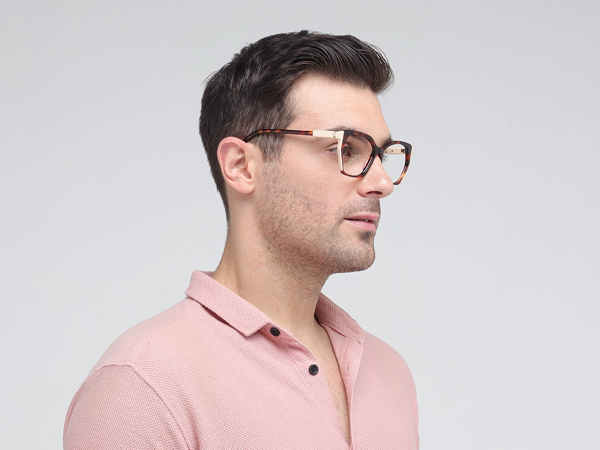 Honey Tortoise Beige Glasses-42