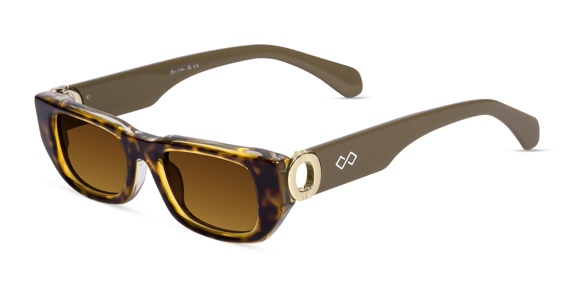 Rectangle Full-Rim Acetate Sunglasses-3 Rectangle Full-Rim Acetate Sunglasses-3