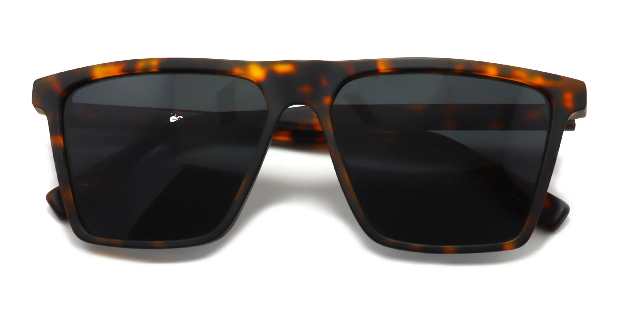 Square Frame Tortoiseshell Sunglasses-2