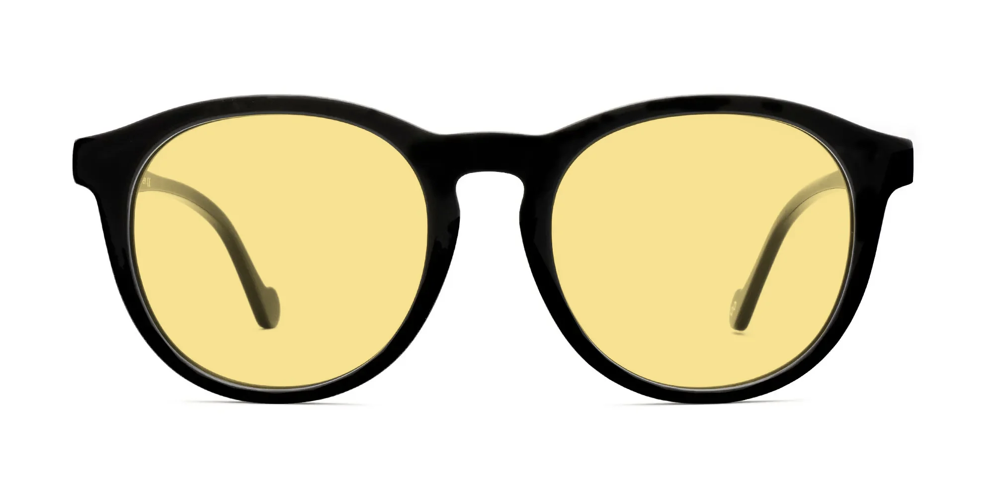 Black Frame Yellow Lens Sunglasses-1 Black Frame Yellow Lens Sunglasses-1