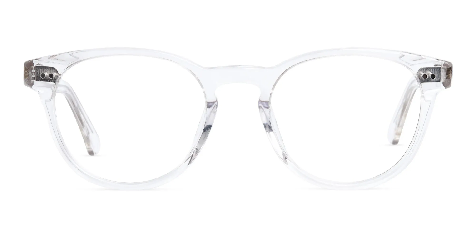 crystal clear and transparent full-rim round glasses frames-2 crystal clear and transparent full-rim round glasses frames-2