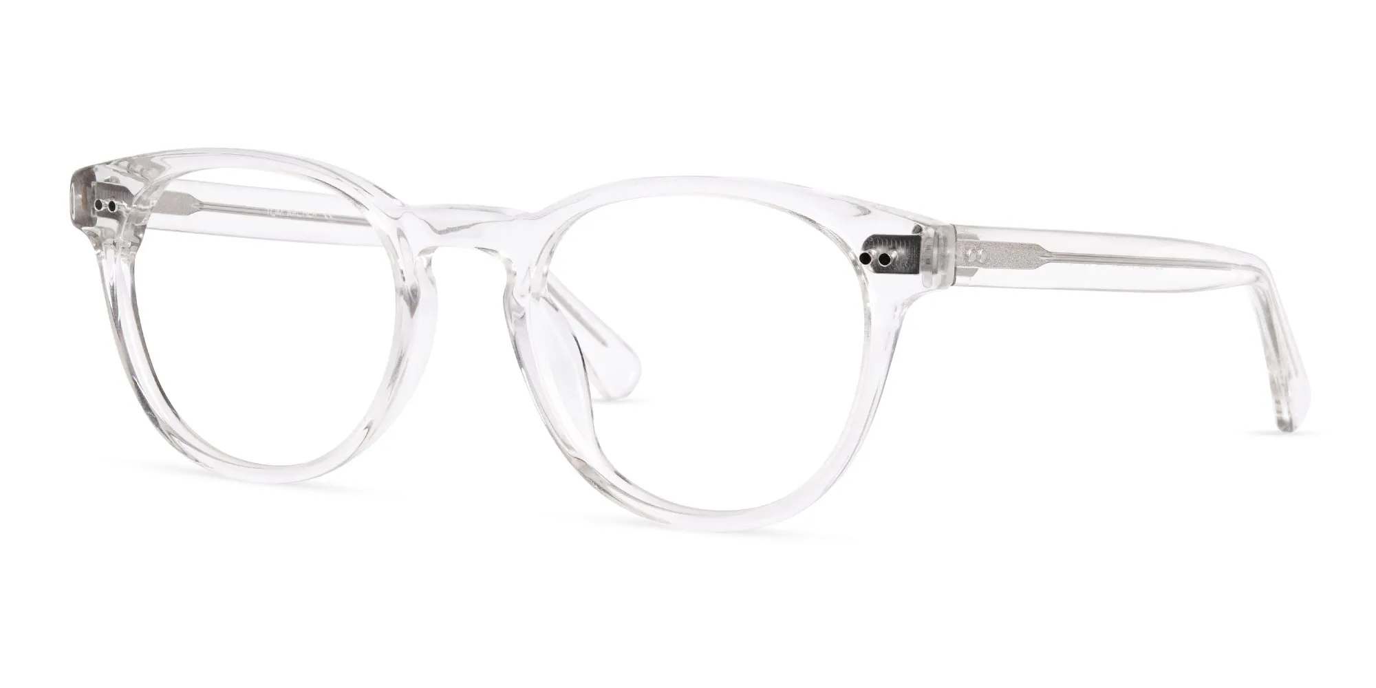 crystal clear and transparent full-rim round glasses frames-2 crystal clear and transparent full-rim round glasses frames-2