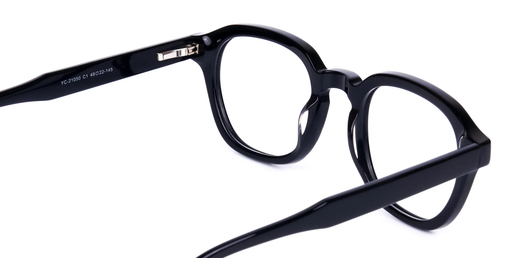Trendy Black Geometric Glasses-2