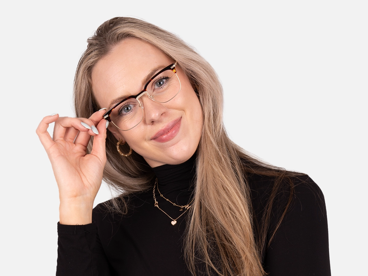 Tortoise Shell And Gold Glasses-53