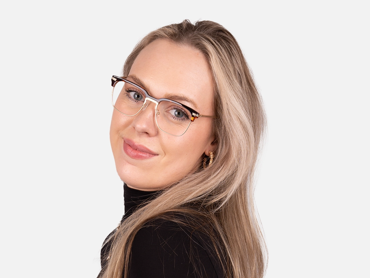 Tortoise Shell And Gold Glasses-54