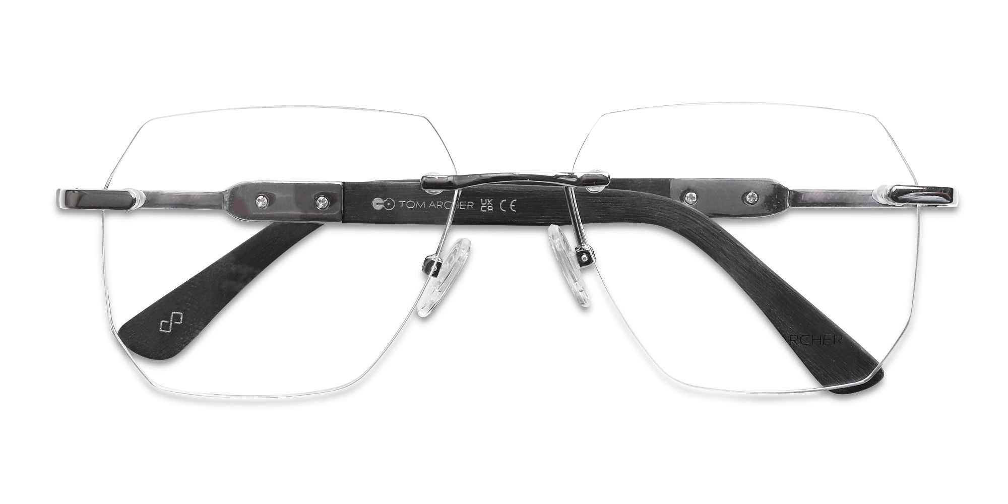 Metal & Wood Frame Gunmetal Glasses 6