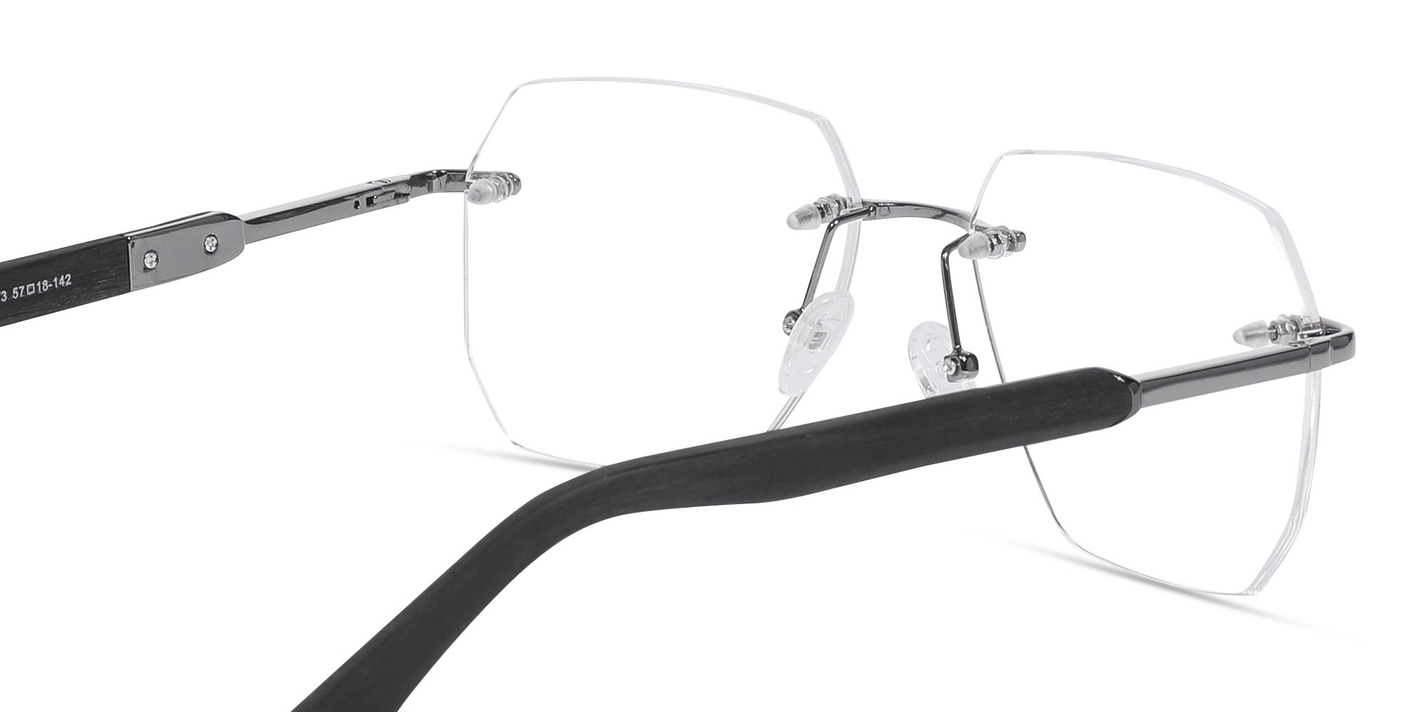 Metal & Wood Frame Gunmetal Glasses 5