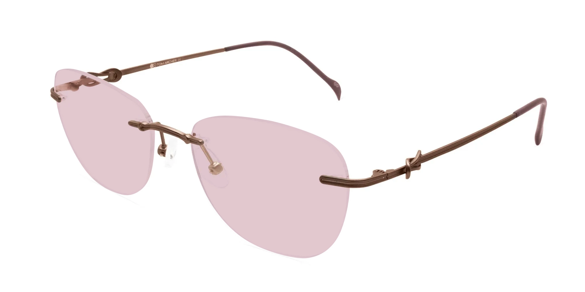 Pink Rimless Sunglasses-3 Pink Rimless Sunglasses-3