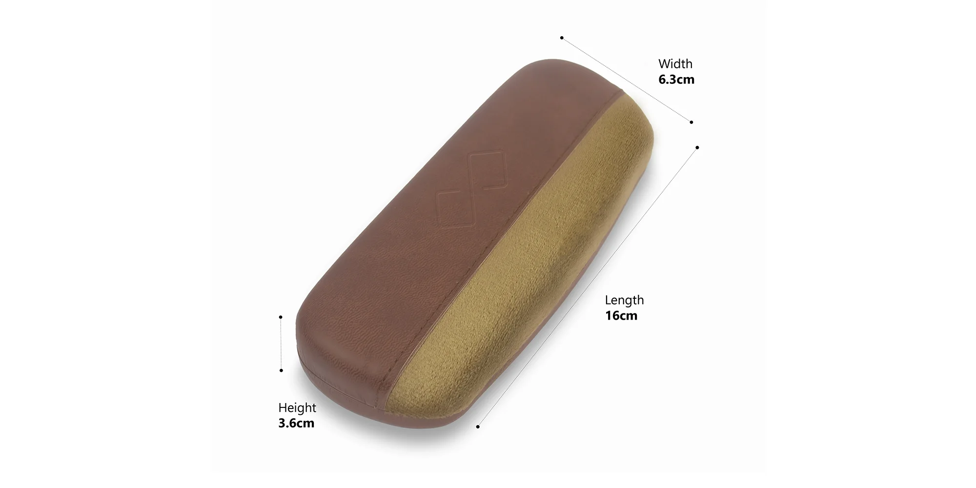 Brown Hard Case Eyeglass Case-3 Brown Hard Case Eyeglass Case-3