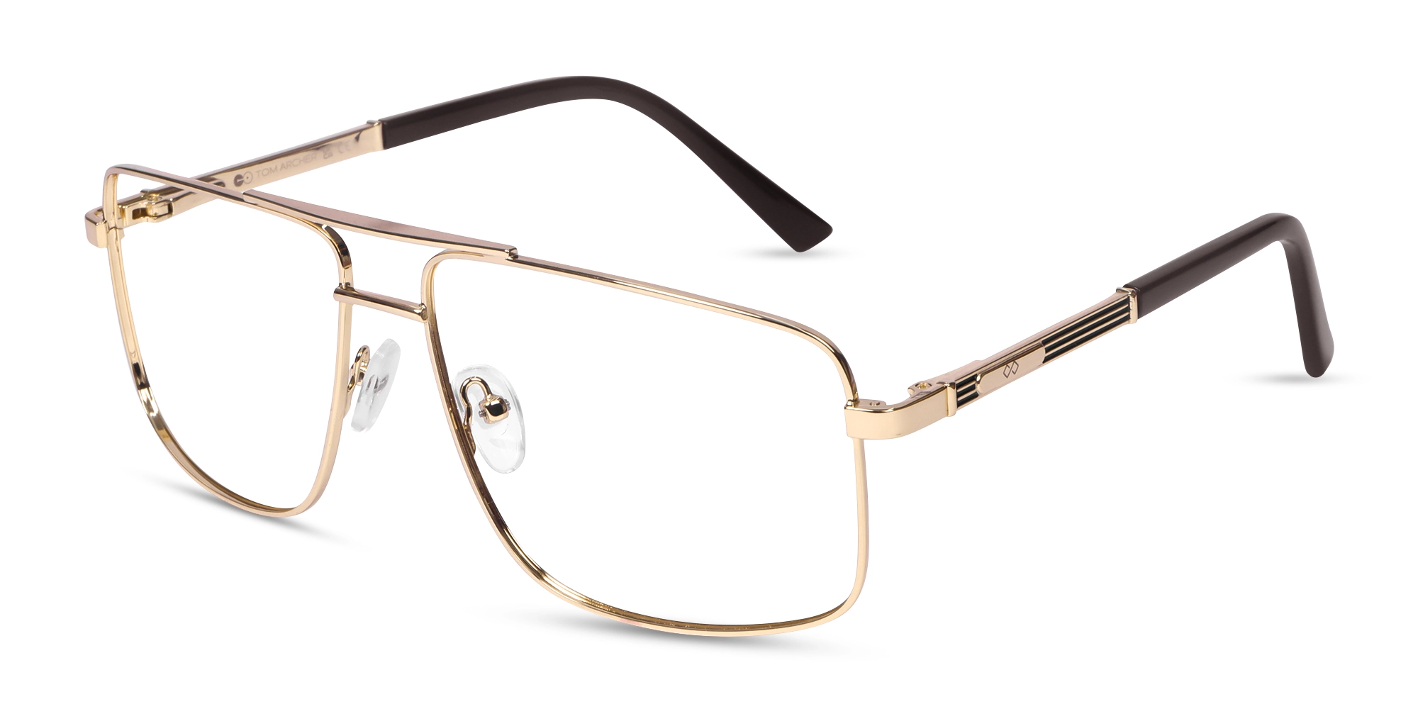 Champagne Gold Pilot Full-Rim Glasses Champagne Gold Pilot Full-Rim Glasses