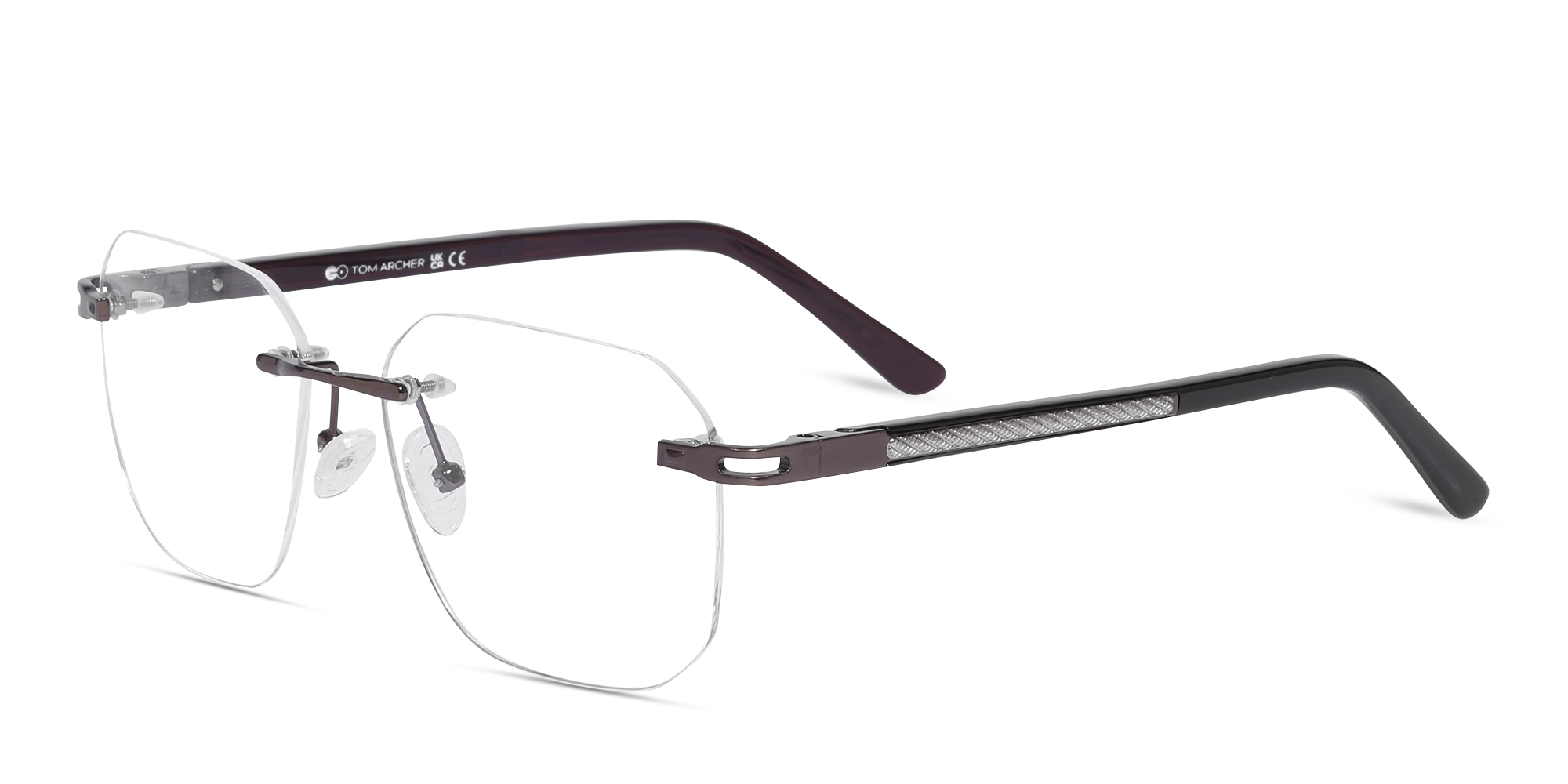 Copper Gold Square Rimless Glasses-2 Copper Gold Square Rimless Glasses-2