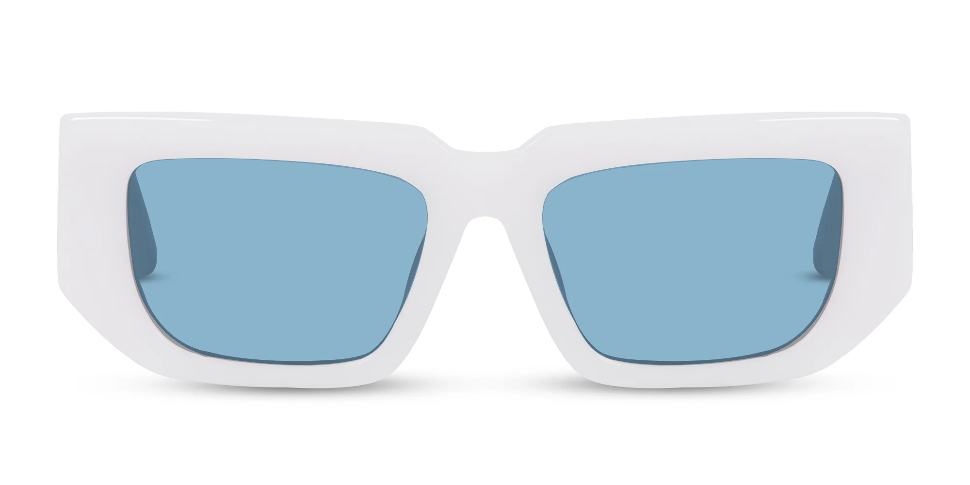 White Rectangle Sunglasses-1 White Rectangle Sunglasses-1