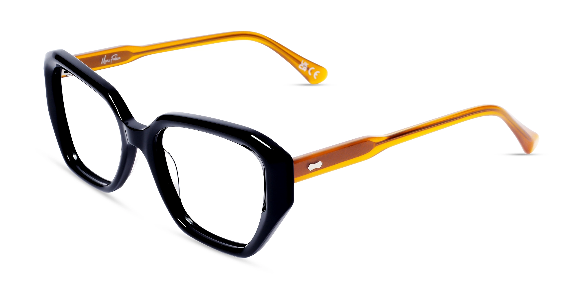 Black Square Geometric Acetate Glasses Black Square Geometric Acetate Glasses