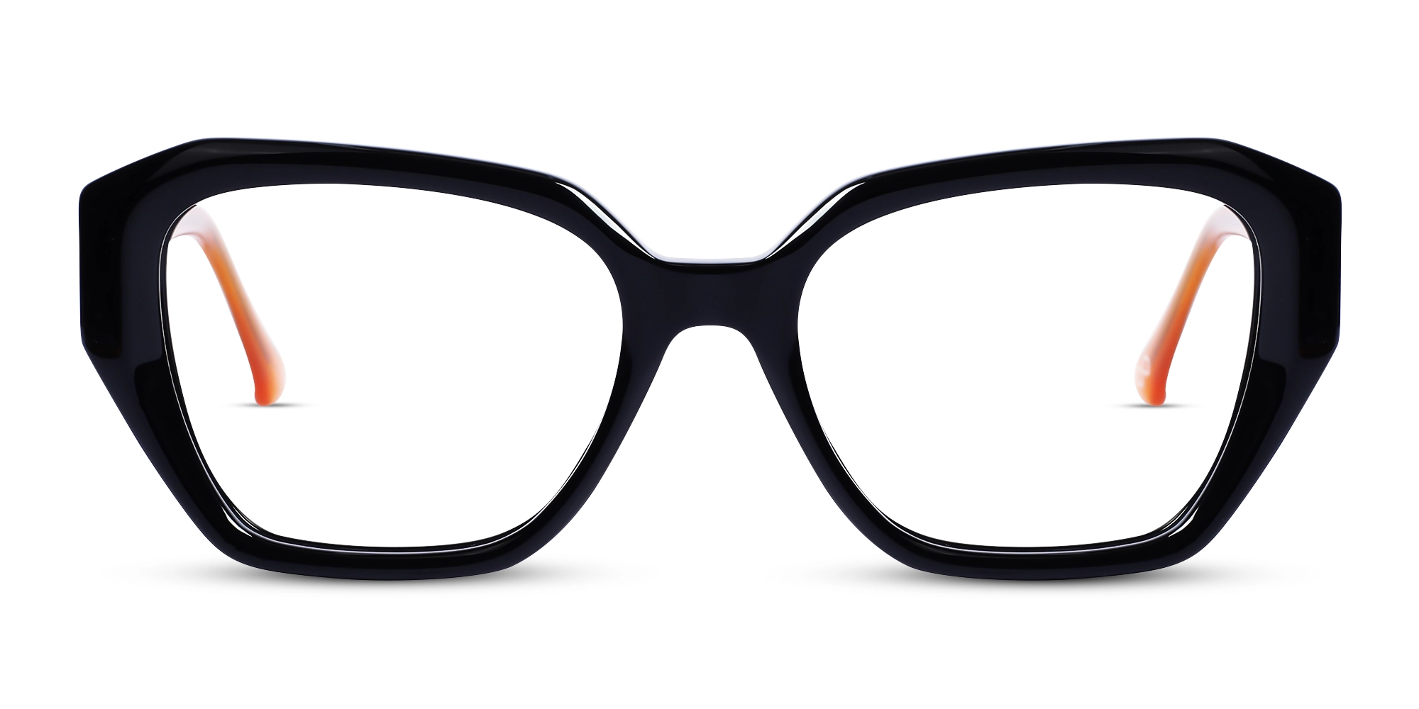 Black Square Geometric Acetate Glasses Black Square Geometric Acetate Glasses