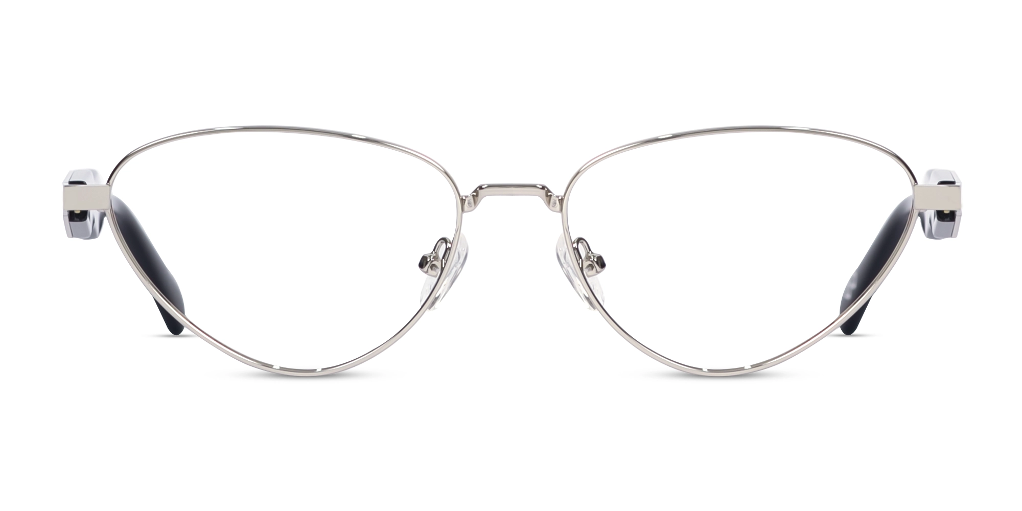 Silver Metal Cat-Eye Full Rim Glasses 1 Silver Metal Cat-Eye Full Rim Glasses 1