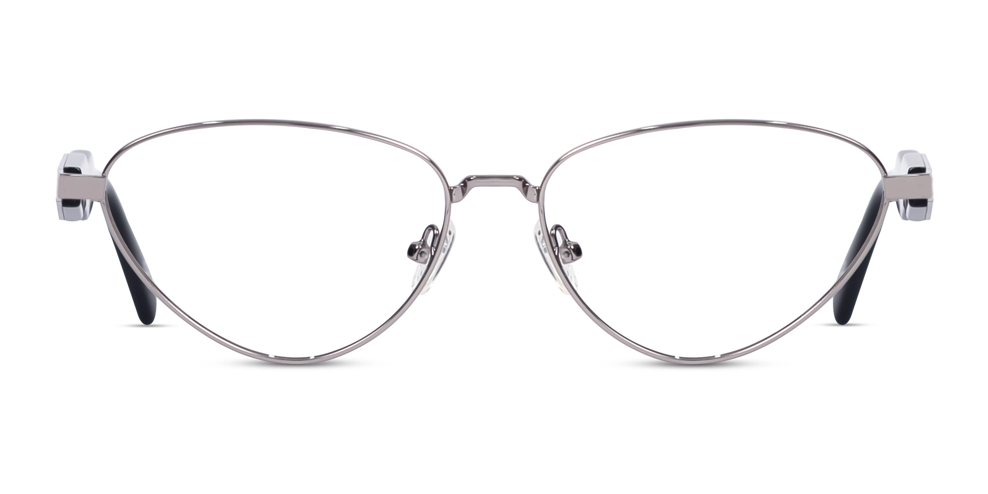 Polished Gunmetal Cat-Eye Full Rim Glasses 1 Polished Gunmetal Cat-Eye Full Rim Glasses 1