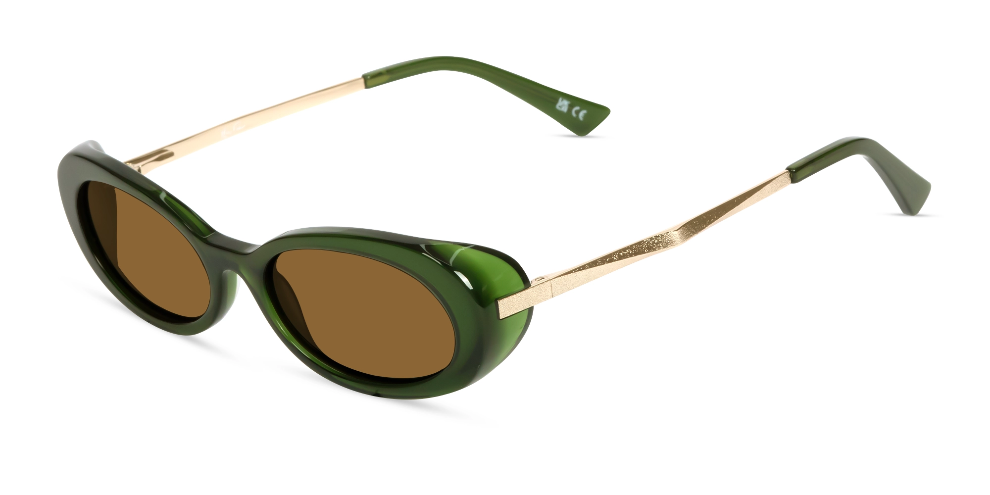 Forest Green Frame With Brown Tint Sunglasses-3 Forest Green Frame With Brown Tint Sunglasses-3