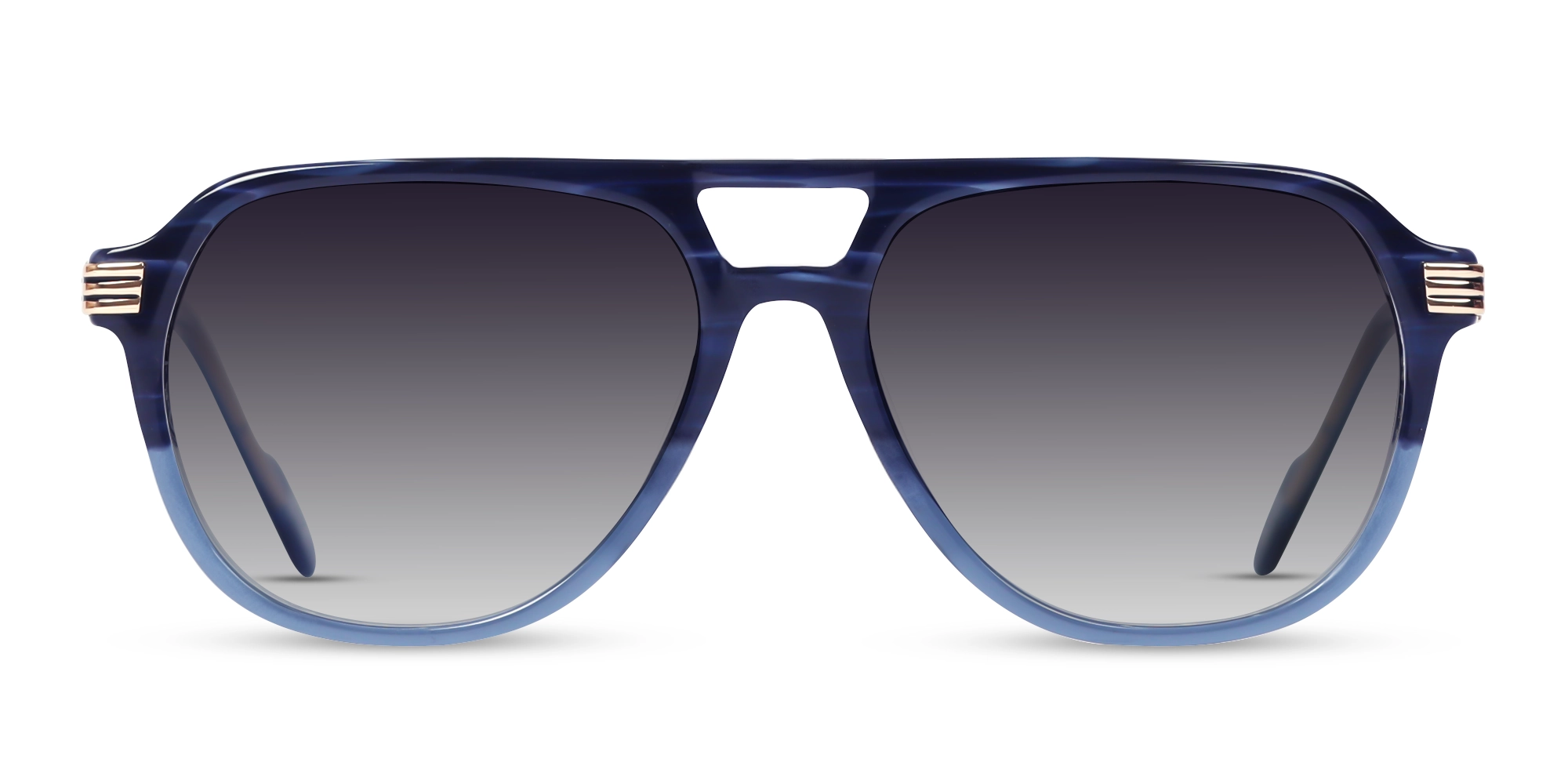 Crystal Blue Ombre Pilot Sunglasses 1 Crystal Blue Ombre Pilot Sunglasses 1